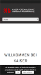 Mobile Screenshot of kaiser-personalservice.com